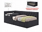 Односпальная кровать-тахта Afelia с ящиками и бортиком 900 темная с ортопедическим основанием - фото №3