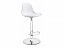 Soft white / chrome Барный стул, экокожа - миниатюра