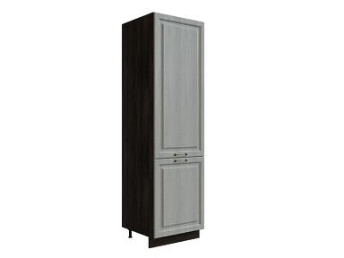 Шкаф П600 с 2-мя дверцами Ницца ДБК/ДУБ/СЕР Ф46 - фото №1, 888_ММК-00017796