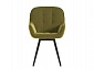 Комплект стульев Сильвер (2 шт), черный велюр желтый - фото №6