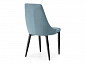 Kora 1 light blue / white / black Стул на металлокаркасе - фото №6