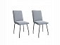 Комплект стульев Детройд (2 шт), графит велюр серый - фото №2