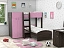 Двухъярусная кровать Golden Kids-4 (90х200), розовый - миниатюра