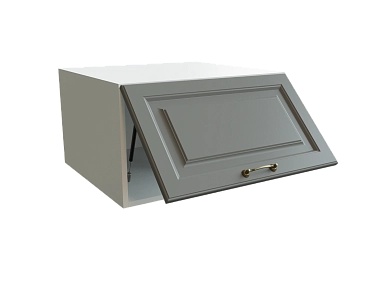Шкаф ВГ610 верхний горизонтальный Ницца БЕЛ/МОНБЛАН/СОФТ Ф85 - фото №1, 888_ММК-00034039