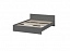 Кровать с проложками 160х200 Денвер, графит, ЛДСП - миниатюра
