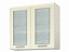 Шкаф-витрина с сушками двухдверный Аура 80 см, КДСП - миниатюра