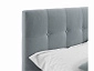 Мягкая кровать Selesta 1200 серая с подъем.механизмом с матрасом PROMO B COCOS - фото №4