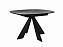 Стол DikLine SKK110 Керамика Серый мрамор/подстолье черное/опоры черные (2 уп.),  - миниатюра