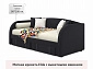 Мягкая кровать Elda 900 темная с ортопедическим основанием и матрасом PROMO B COCOS - фото №3