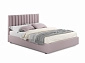 Мягкая кровать Olivia 1600 лиловая с подъемным механизмом - фото №2