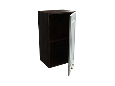 Шкаф В400 с 1-ой дверью Ницца БЕЛ/ДУБ/СЕР Ф20 - фото №1, 888_ММК-00016238