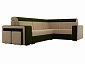 Угловой диван Мустанг с двумя пуфами Правый - фото №4