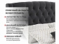 Мягкая кровать "Stefani" 1400 темная с подъемным механизмом с орт.матрасом АСТРА - фото №9