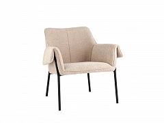 Кресло лаунж STOOL GROUP Бесс Альпака бежевый  - фото №1