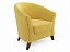 Мягкое кресло Line желтый, велюр - миниатюра