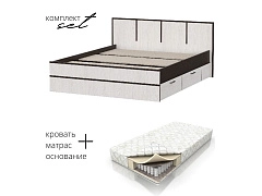Кровать Карелия 160х200 с матрасом BFA в комплекте - фото №1