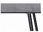 Smoke 120х80х75 clear gray / black Стол стеклянный - фото №7