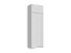Челси Шкаф 2-х створчатый платяной + антресоль к шкафу 800 (Белый глянец, Белый), ЛДСП - миниатюра
