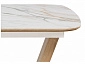 Петир 120(160)х80х75 gilt white / дуб монтана Керамический стол - фото №9