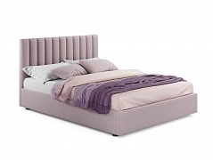Мягкая кровать Olivia 1800 лиловая с подъемным механизмом - фото №1
