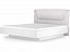 Кровать-11 с подъёмным основанием 1400 Марсель (Белый), ЛДСП - миниатюра