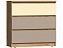Челси Color Комод 3 ящика (800) (Слоновая кость/Глиняный серый/Дуб крафт), ЛДСП - миниатюра
