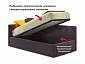 Односпальная кровать-тахта Bonna 900 с защитным бортиком шоколад и подъемным механизмом - фото №7