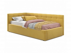 Односпальная кровать-тахта Colibri 800 желтая с подъемным механизмом - фото №1, mebel_stock_3489
