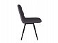 Комплект стульев Бруно (2 шт), черный велюр графит - фото №6