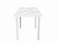 Стол DikLine LK110 Керамика Белый мрамор/подстолье белое/опоры белые - фото №7