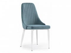 Kora light blue / white Стул на металлокаркасе - фото №1