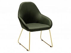 Кресло Kent тёмно-зеленый/Линк золото - фото №1, R-Home124569