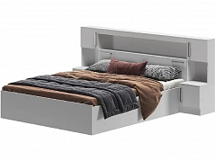 Бася Кровать с надстройкой 160 (Белый) - фото №1, mdmMF-000050064