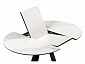 Нельсон 100(140)х100х76 alpine white / черный Керамический стол - фото №5
