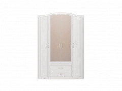 Шкаф для одежды 4-х дверный с зеркалами Виктория 02 - фото №1
