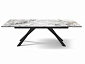 Стол DikLine SKD160 Керамика FNZW 162806176 ARCTIK OCEAN/подстолье черное/опоры черные (2 уп.), - фото №4
