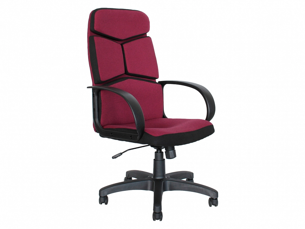 Кресло руководителя Office Lab comfort-2572 Ткань Бордовый - фото №1