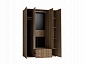 Шкаф для одежды и белья Монако 555 Стандарт, дуб табачный craft) - фото №3