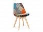 Mille fabric multicolor Стул деревянный - фото №2