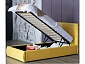 Мягкая кровать Selesta 900 желтая с подъем.механизмом с матрасом PROMO B COCOS - фото №5