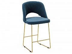 Кресло полубар Lars Diag blue/Линк золото - фото №1, R-Home124250