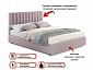 Мягкая кровать Olivia 1400 лиловая с подъемным механизмом - фото №4