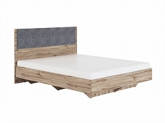 Кровать с настилом Николь 1.3 160х200, серый - фото №1