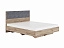 Кровать с настилом Николь 1.3 160х200, серый, замша - миниатюра