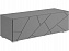 ГРАНЖ Тумба ТМ-003 (Д.1200, напольная) (Серый шифер / Графит софт), ЛДСП - миниатюра