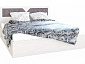 Николь Кровать 1400 (Ясень Шимо / Лиственница темная) - фото №2