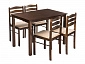 Starter (стол и 4 стула) oak / beige Обеденная группа - фото №2