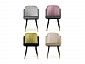 Penelopa dark gray / PINK /  black / gold Стул на металлокаркасе - фото №9