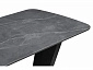 Петир 120(160)х80х75 larka grey / черный Керамический стол - фото №8