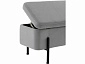 Банкетка STOOL GROUP Болейн с ящиком Велюр серый, черные ножки - фото №8